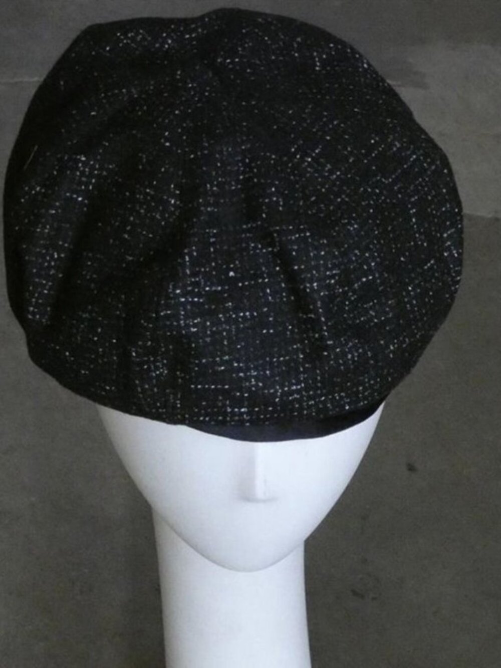 Shelby Beret Cap - Black Charcoal Color